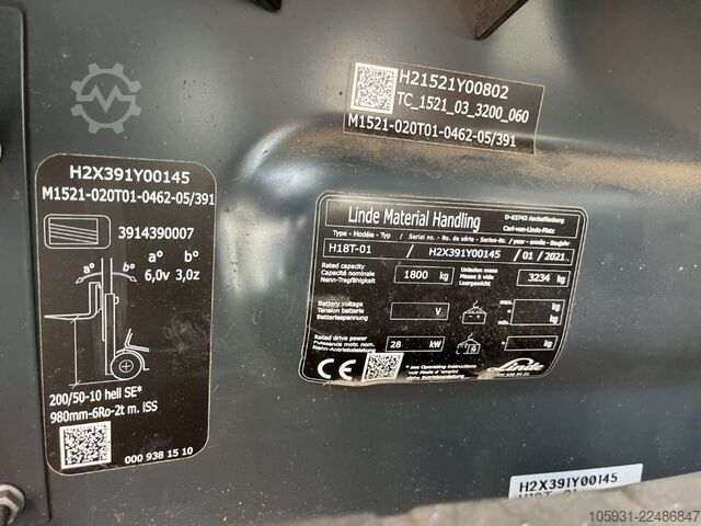 LPG Forklifts Linde H18T-01