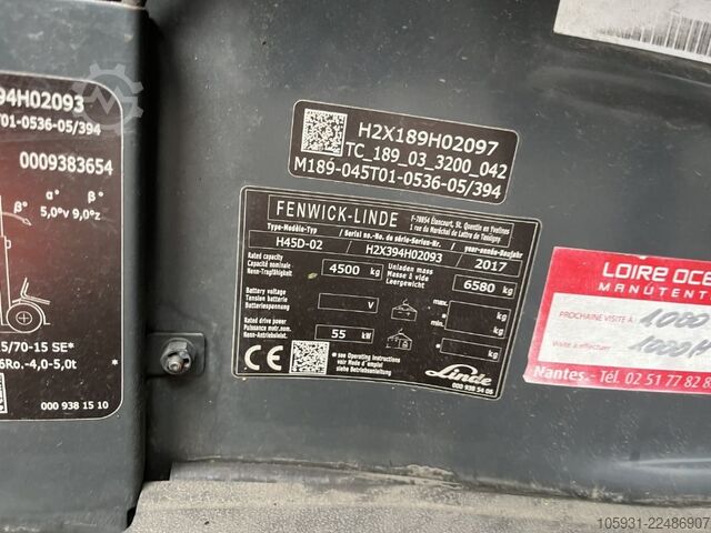 Diesel Forklift Linde H45D-02