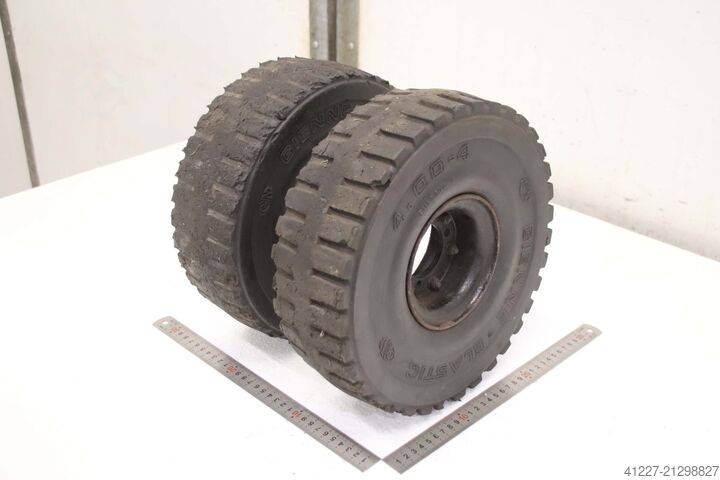 Vollgummi Reifen 2 Stück Gienne Elastic 4.00-4