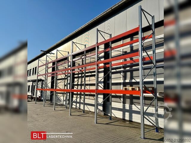 Schwerlastregal ca. 14 lfm. Palettenregale H: 500cm Fachlast: 4500 kg , 60 Palettenplätze