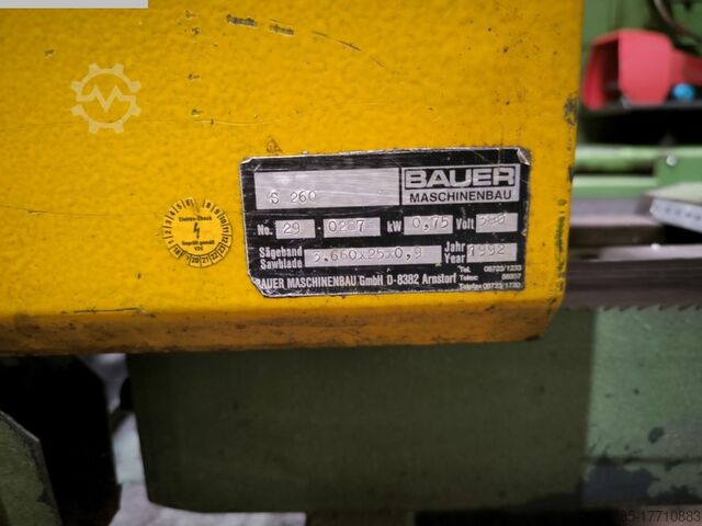 Bandsäge - horizontal BAUER S 260