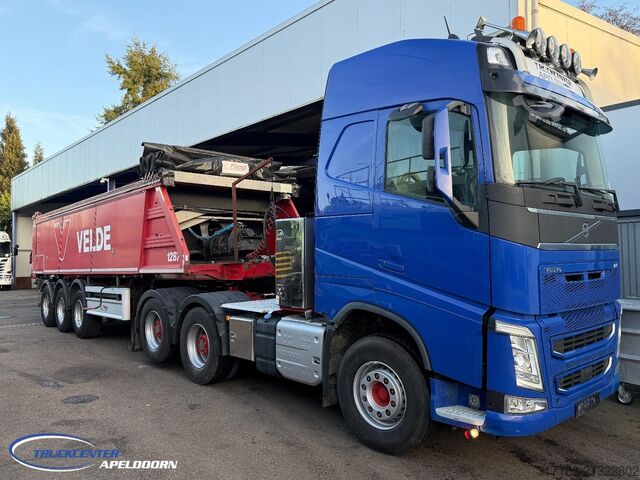 Standard tractor Volvo FH 540 6x4 Tandemlift, Retarder + Fliegl Pushdu...