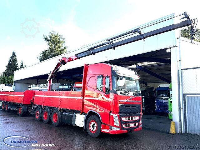 Open body Volvo FH 500 8x4, HMF 2120 K4 + Rotator, + Krone trai...