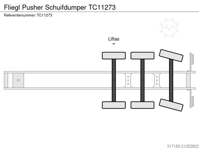 Tipper Fliegl Pusher Schuifdumper
