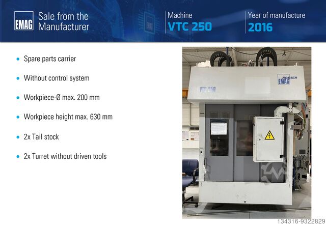 Shaft turning machine EMAG VTC 250