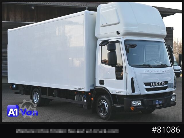 Box van IVECO Eurocargo 75E21 Koffer, Topsleeper, Luftfederung