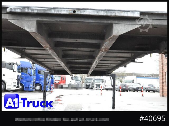 Swap body with flatbed & tarp WECON WPR 745, verzinkt, 2520  innen, Code XL, neue Plane