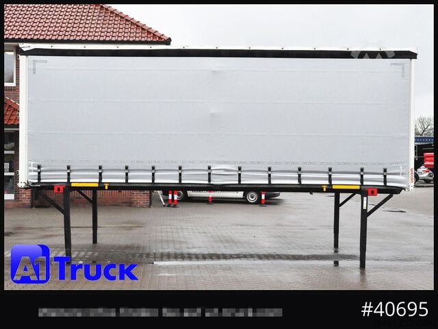 Swap body with flatbed & tarp WECON WPR 745, verzinkt, 2520  innen, Code XL, neue Plane