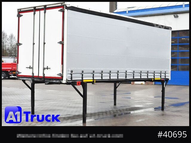 Swap body with flatbed & tarp WECON WPR 745, verzinkt, 2520  innen, Code XL, neue Plane