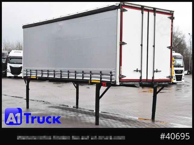 Swap body with flatbed & tarp WECON WPR 745, verzinkt, 2520  innen, Code XL, neue Plane