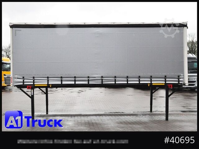 Swap body with flatbed & tarp WECON WPR 745, verzinkt, 2520  innen, Code XL, neue Plane