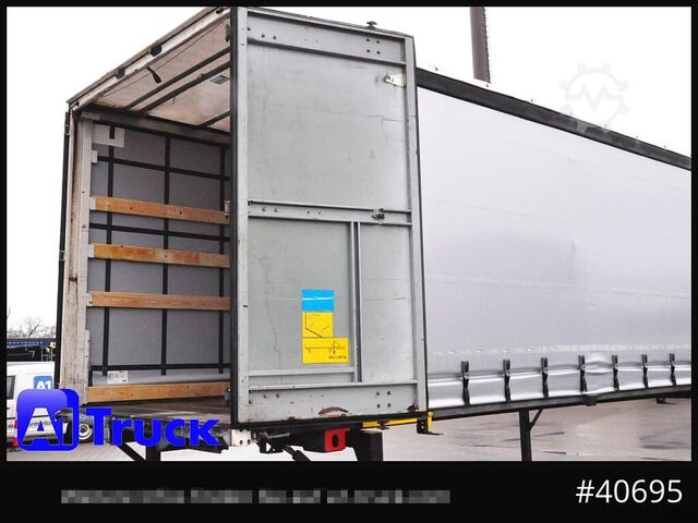 Swap body with flatbed & tarp WECON WPR 745, verzinkt, 2520  innen, Code XL, neue Plane