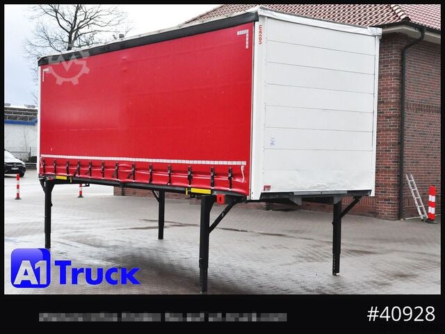 Swap body with flatbed & tarp WECON WPR 745, verzinkt, 2520  innen, Code XL