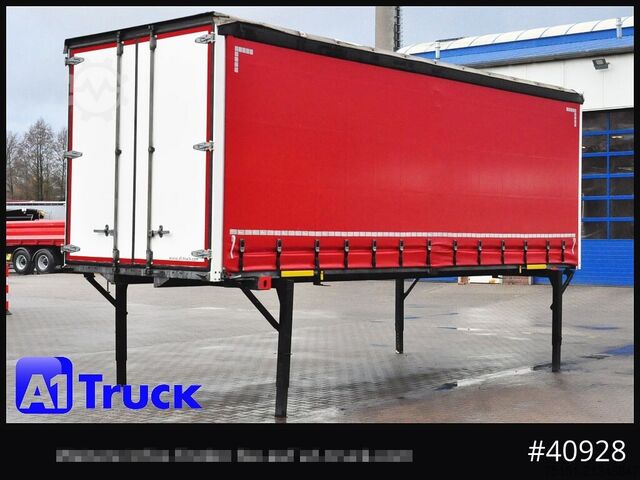 Swap body with flatbed & tarp WECON WPR 745, verzinkt, 2520  innen, Code XL