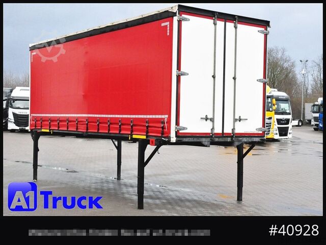 Swap body with flatbed & tarp WECON WPR 745, verzinkt, 2520  innen, Code XL