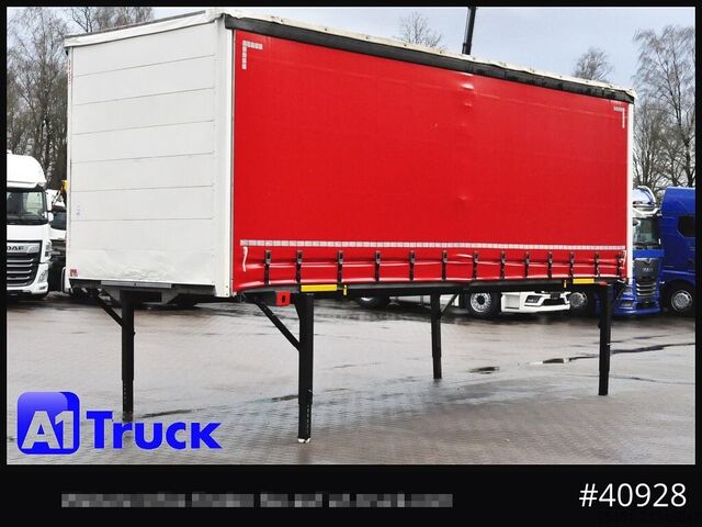 Swap body with flatbed & tarp WECON WPR 745, verzinkt, 2520  innen, Code XL