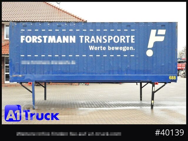 Swap body with box structure KRONE BDF 7,82 Container, 2700mm Innenhöhe, Portaltür