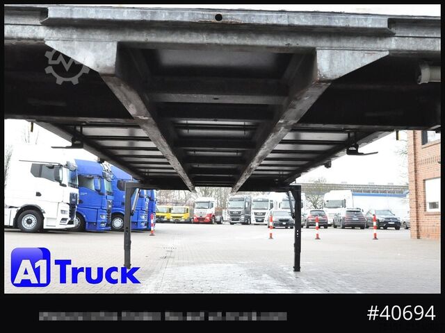 Swap body with flatbed & tarp WECON WPR 745, verzinkt, 2520  innen, Code XL, neue Plane