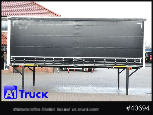 Swap body with flatbed & tarp WECON WPR 745, verzinkt, 2520  innen, Code XL, neue Plane