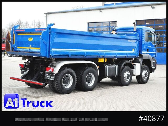 Three-sided tipper truck MAN TGS 41.470 BB 8x8 Allrad Kipper Meiller