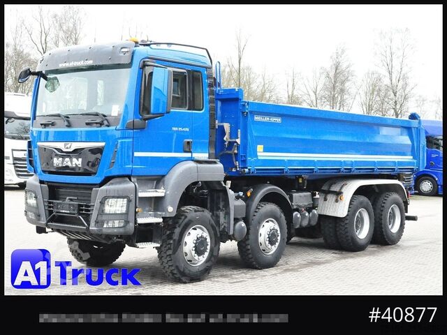 Three-sided tipper truck MAN TGS 41.470 BB 8x8 Allrad Kipper Meiller