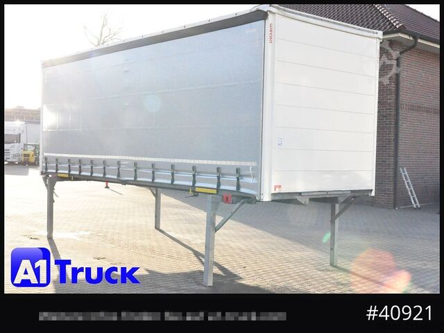 Swap body with flatbed & tarp WECON WPR 745, verzinkt, 2520  innen, Code XL, neue Plane