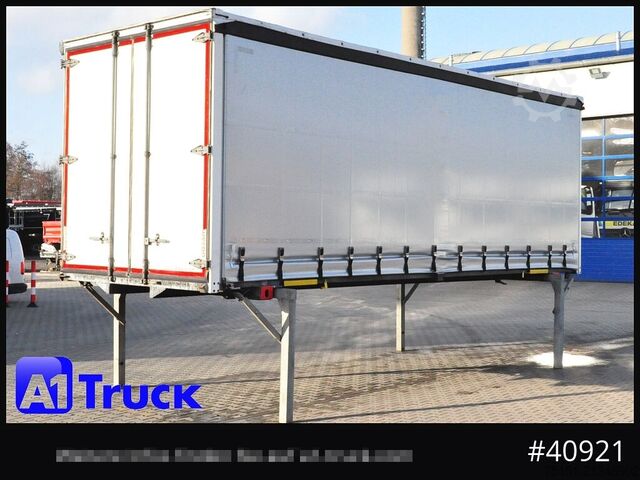 Swap body with flatbed & tarp WECON WPR 745, verzinkt, 2520  innen, Code XL, neue Plane