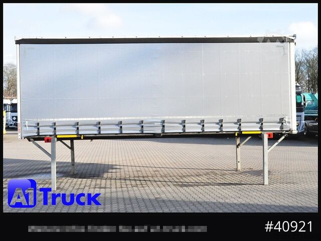 Swap body with flatbed & tarp WECON WPR 745, verzinkt, 2520  innen, Code XL, neue Plane
