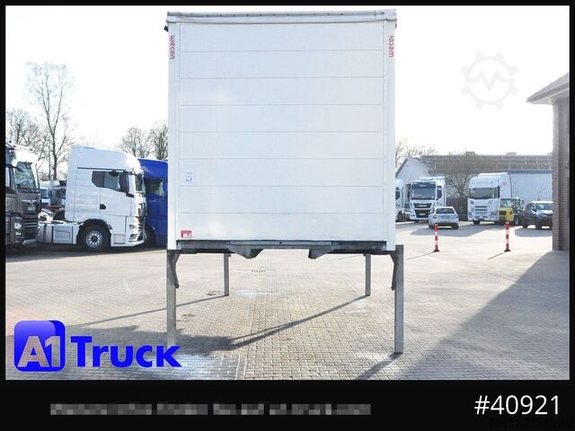 Swap body with flatbed & tarp WECON WPR 745, verzinkt, 2520  innen, Code XL, neue Plane