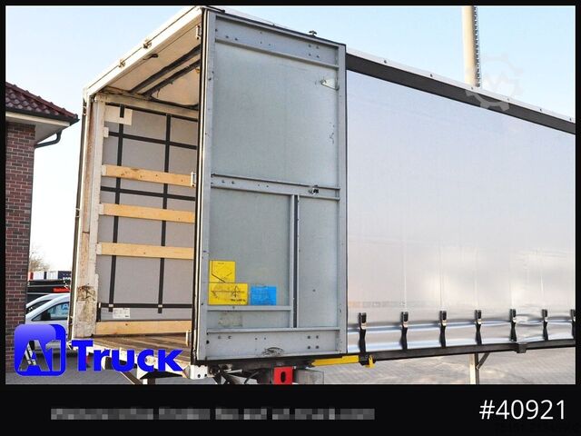 Swap body with flatbed & tarp WECON WPR 745, verzinkt, 2520  innen, Code XL, neue Plane