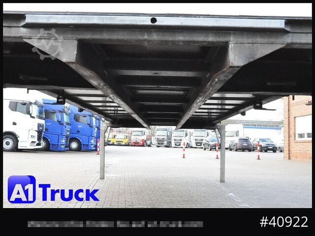 Swap body with flatbed & tarp WECON WPR 745, verzinkt, 2520  innen, Code XL, neue Plane