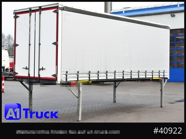 Swap body with flatbed & tarp WECON WPR 745, verzinkt, 2520  innen, Code XL, neue Plane