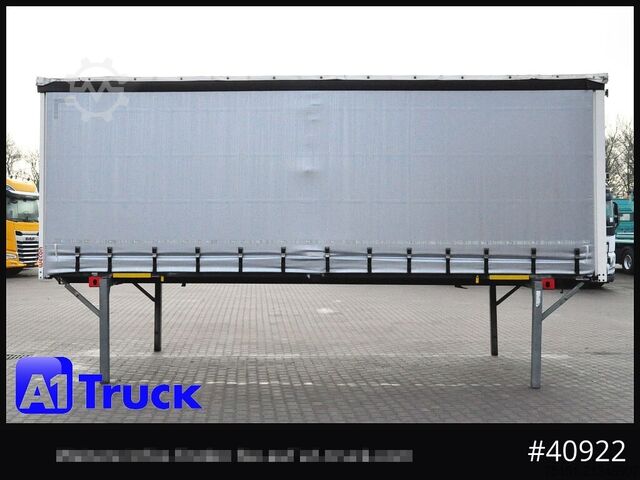 Swap body with flatbed & tarp WECON WPR 745, verzinkt, 2520  innen, Code XL, neue Plane