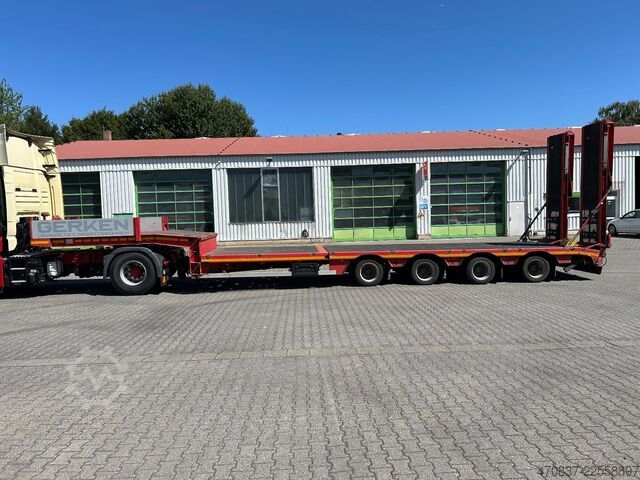 Tieflader-Sattelauflieger FAYMONVILLE STN-4UBX / hydr. Hubbed / Funk / Seilwinde