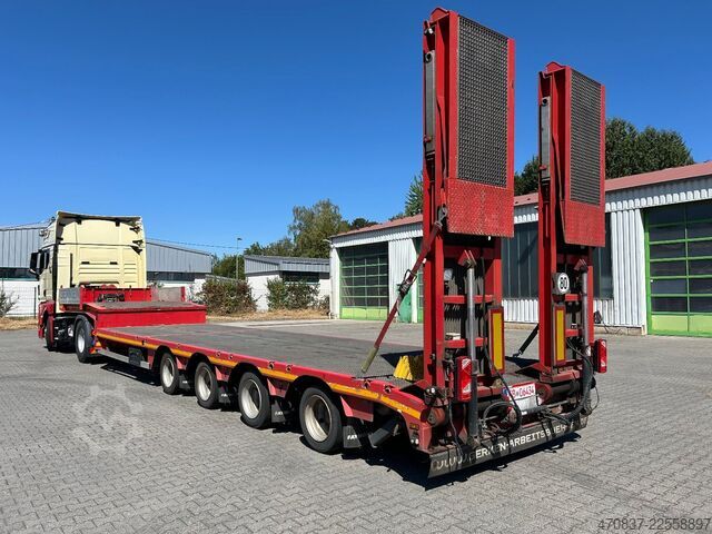 Tieflader-Sattelauflieger FAYMONVILLE STN-4UBX / hydr. Hubbed / Funk / Seilwinde