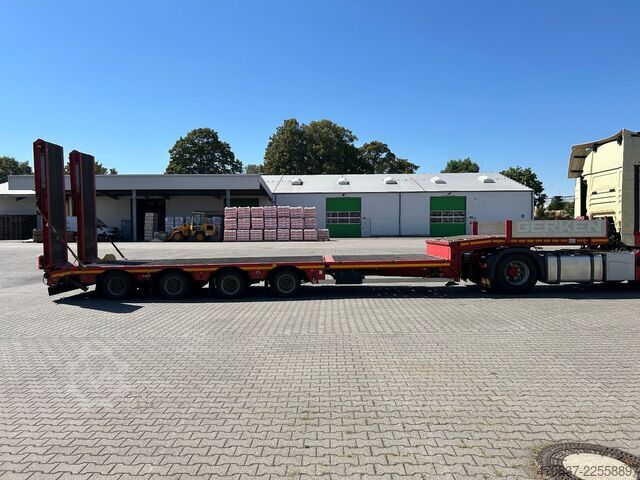 Tieflader-Sattelauflieger FAYMONVILLE STN-4UBX / hydr. Hubbed / Funk / Seilwinde