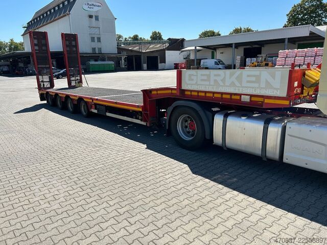 Tieflader-Sattelauflieger FAYMONVILLE STN-4UBX / hydr. Hubbed / Funk / Seilwinde