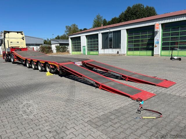 Tieflader-Sattelauflieger FAYMONVILLE STN-4UBX / hydr. Hubbed / Funk / Seilwinde