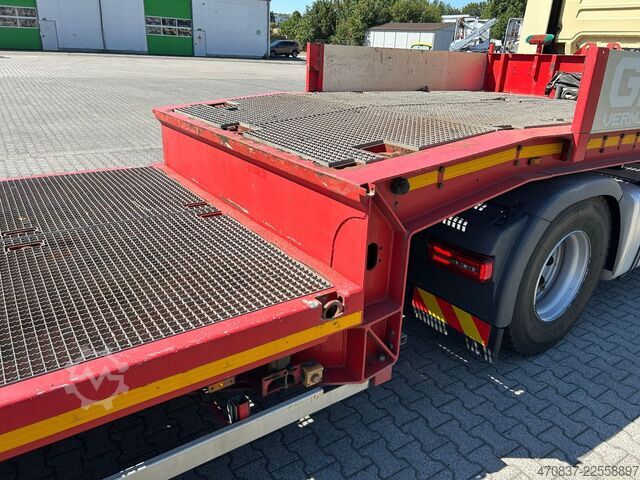 Tieflader-Sattelauflieger FAYMONVILLE STN-4UBX / hydr. Hubbed / Funk / Seilwinde