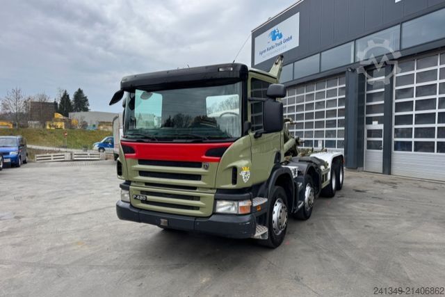 Roll-off tipper truck SCANIA P420 8x4 Meiller