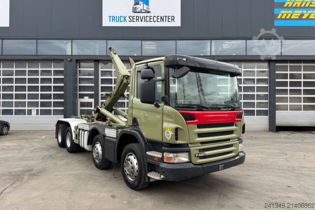 Roll-off tipper truck SCANIA P420 8x4 Meiller