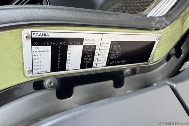 Roll-off tipper truck SCANIA P420 8x4 Meiller