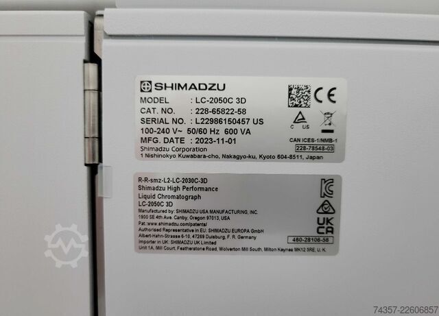 Chromatograph Shimadzu LC-2050C 3D Shimadzu LC-2050C 3D z serii i-Series