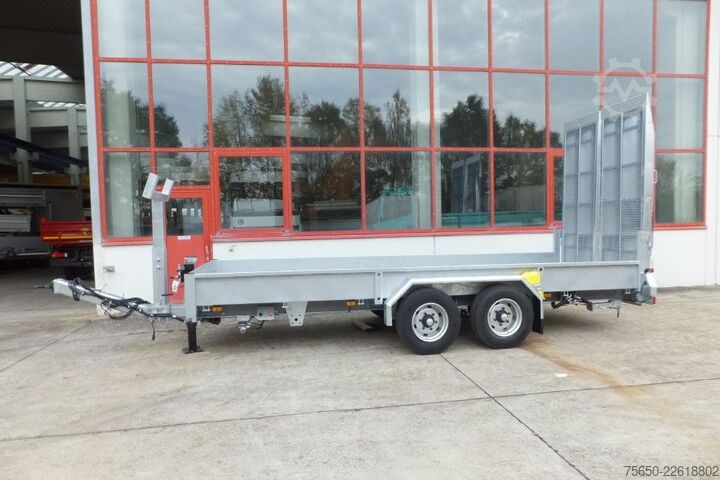 Tieflader Anhänger Möslein TT 11-E6x2  Tieflader für Fräsen breiten Rampen, Neu