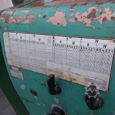 Center lathe turning machine Budapesti Szerszámgépgyár EU-500/1500