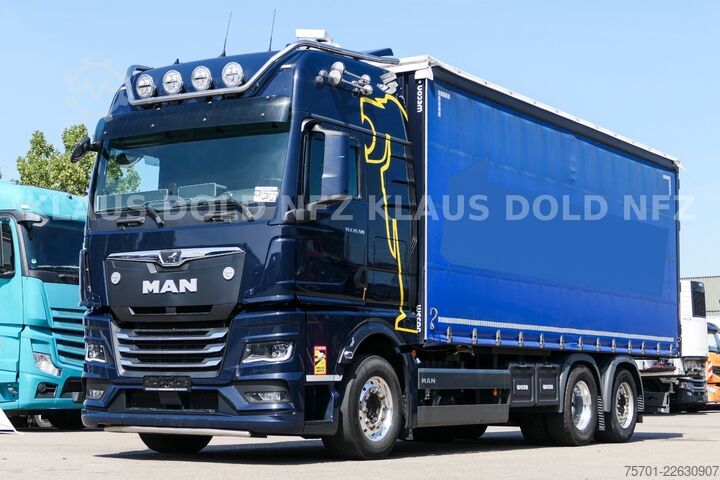 LKW mit Pritsche & Plane MAN TGX 26.510 PP Retarder XL-Tank Mitnahmestapler