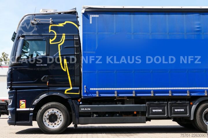 LKW mit Pritsche & Plane MAN TGX 26.510 PP Retarder XL-Tank Mitnahmestapler