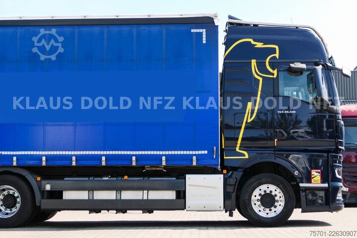 LKW mit Pritsche & Plane MAN TGX 26.510 PP Retarder XL-Tank Mitnahmestapler