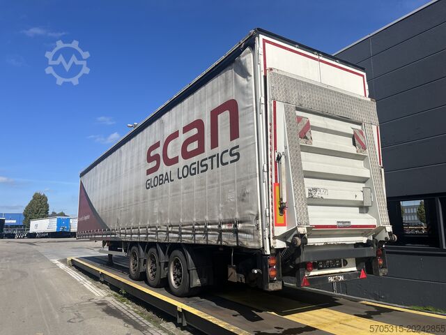 Open trailer with tarpaulin Pacton Mega | Laadklep voor machinevervoer