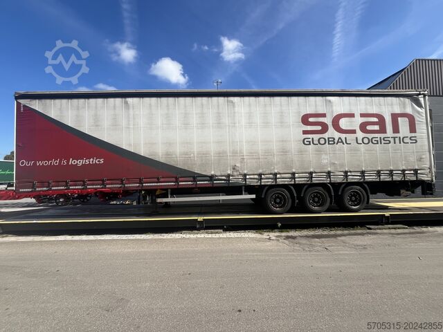 Open trailer with tarpaulin Pacton Mega | Laadklep voor machinevervoer